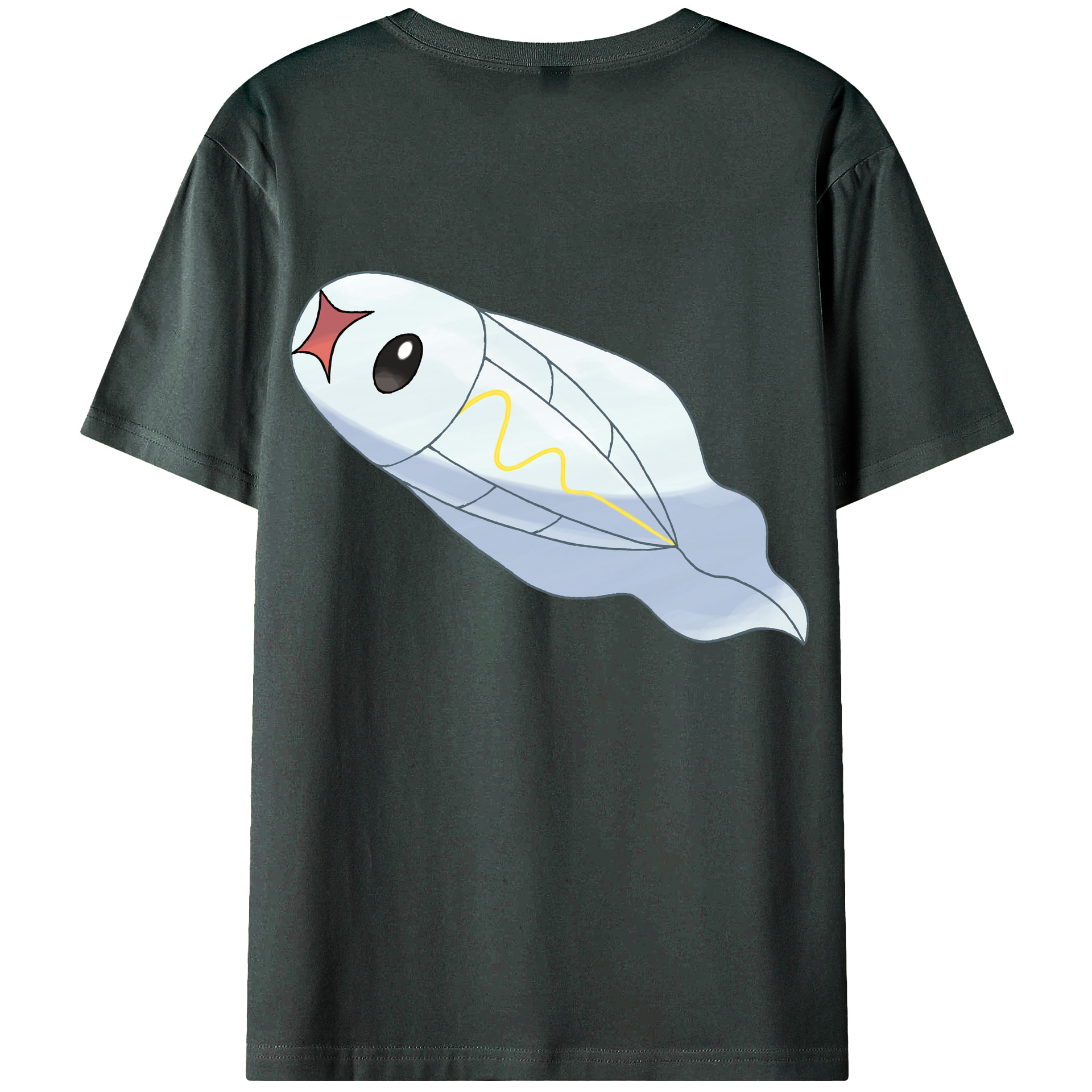 （画像用） ポケットモンスター Pokémon 綿100％ メンズ半袖Tシャツ（バックプリント） 通気性